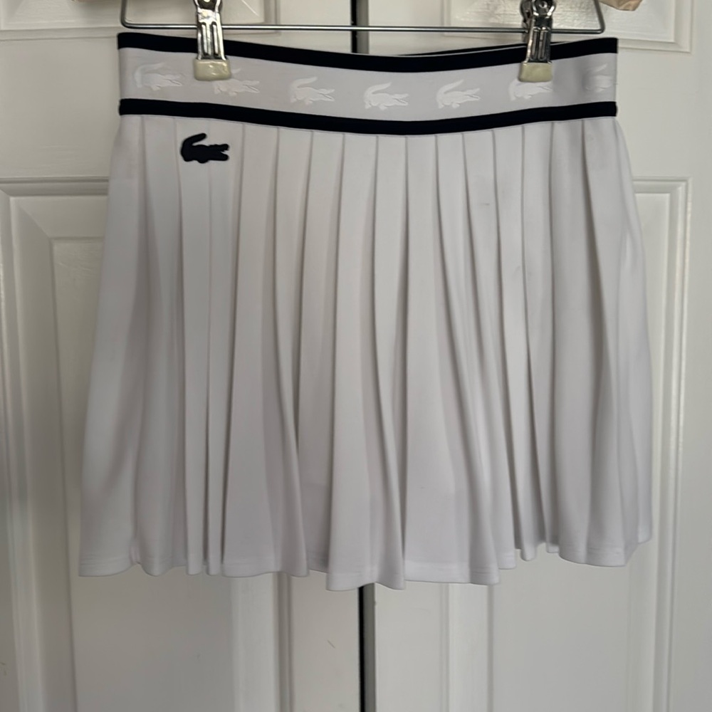Lacoste tennis skirt white pleated never worn
